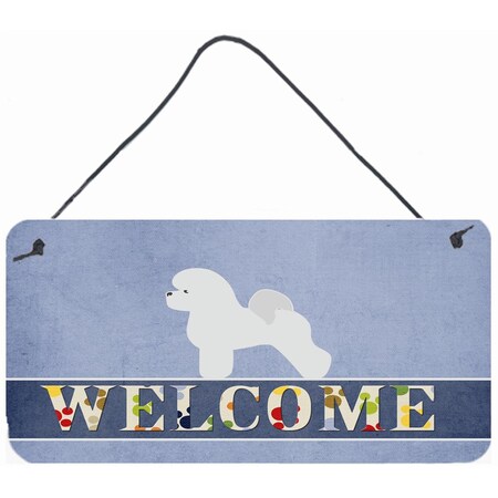 Carolines Treasures Bichon Frise Welcome Wall or Door Hanging Prints BB5549DS812